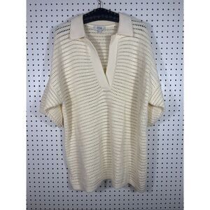 COS knitted polo shirt size L